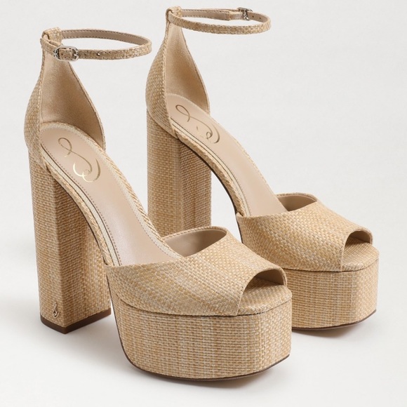 Sam Edelman Shoes - Sam Edelman Kori Beechwood Basketweave Platforms